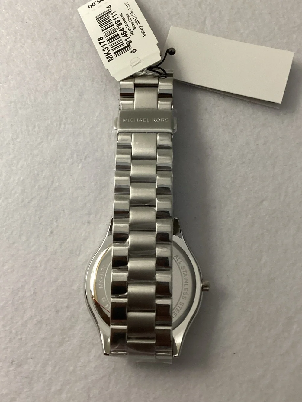Michael Kors Unisex Slim Runway Stainless Steel Bracelet Watch 42mm